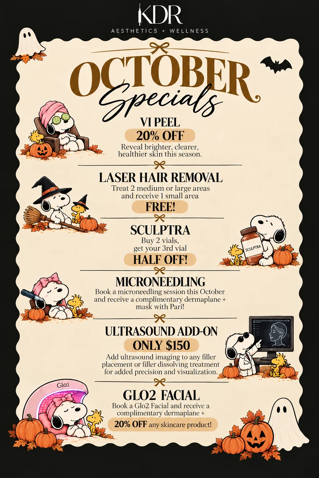 KDR Aesthetics + Wellness monthly specials